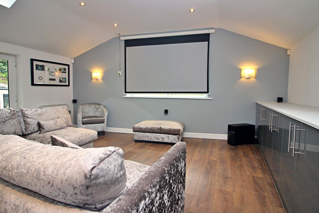 Home Cinema Screen Lowered