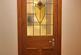 Leaded Door to Kitchen