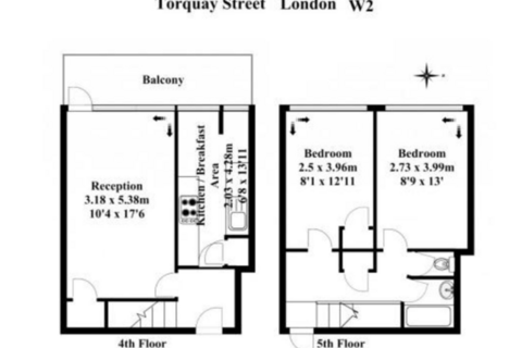 2 bedroom flat for sale, Flat , Brinklow House, Torquay Street, London