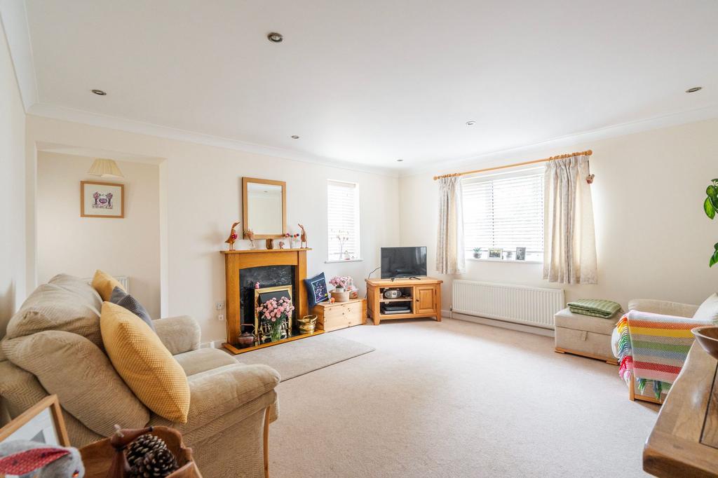 Living room, fireplace