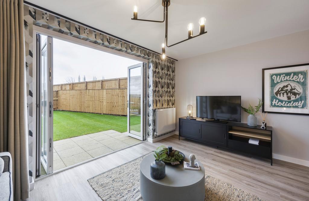 Indicative Living Room, Contemporary Modern...