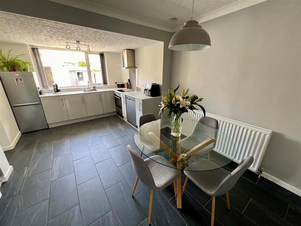 Extended dining kitchen