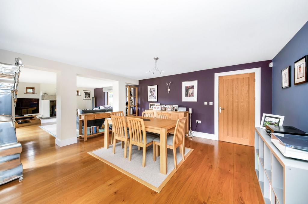 Open plan living dining room