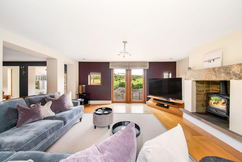 Open plan living dining room