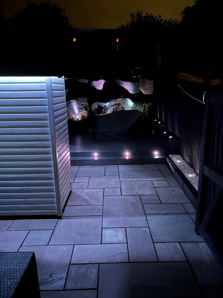 Garden at night