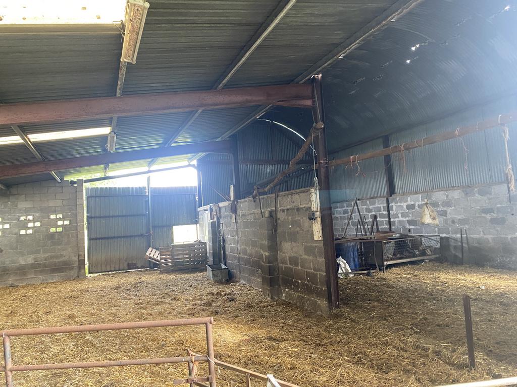 Interior of outbuilding