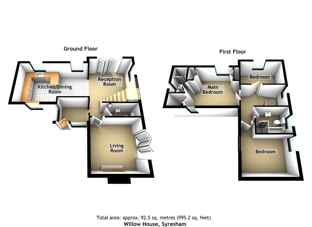 Willow House, Syresham 3d