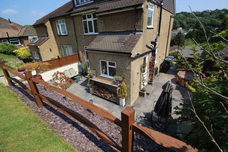 Rear and side patio