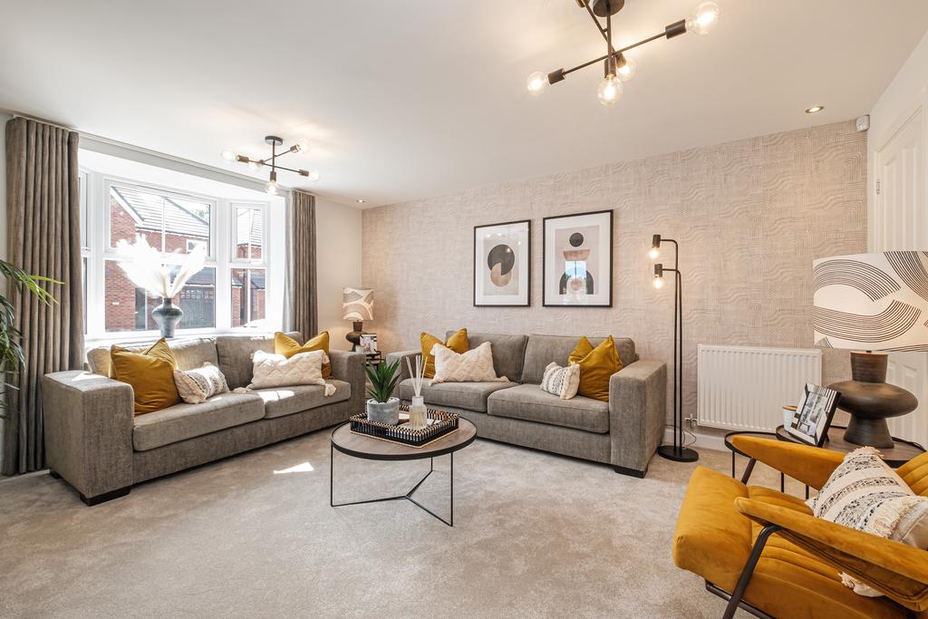 Bay fronted lounge in an Exeter home