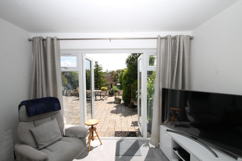 French doors onto patio