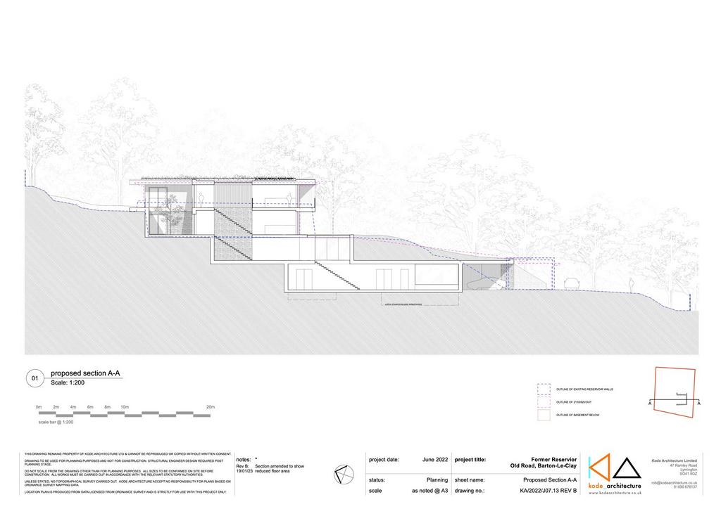 Proposed Section A-A