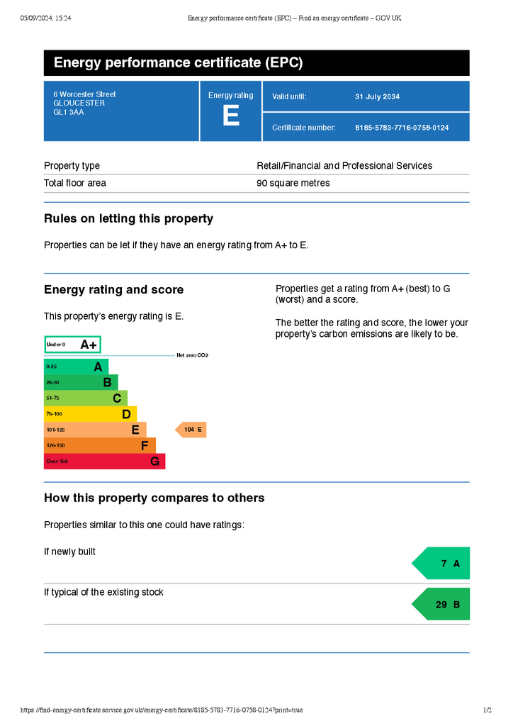 EPC Certificate