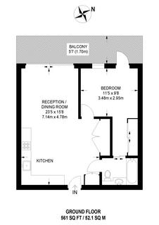 1 bedroom flat for sale, Apartment 2, Faraday House, Aurora Gardens, London, SW11 8ED