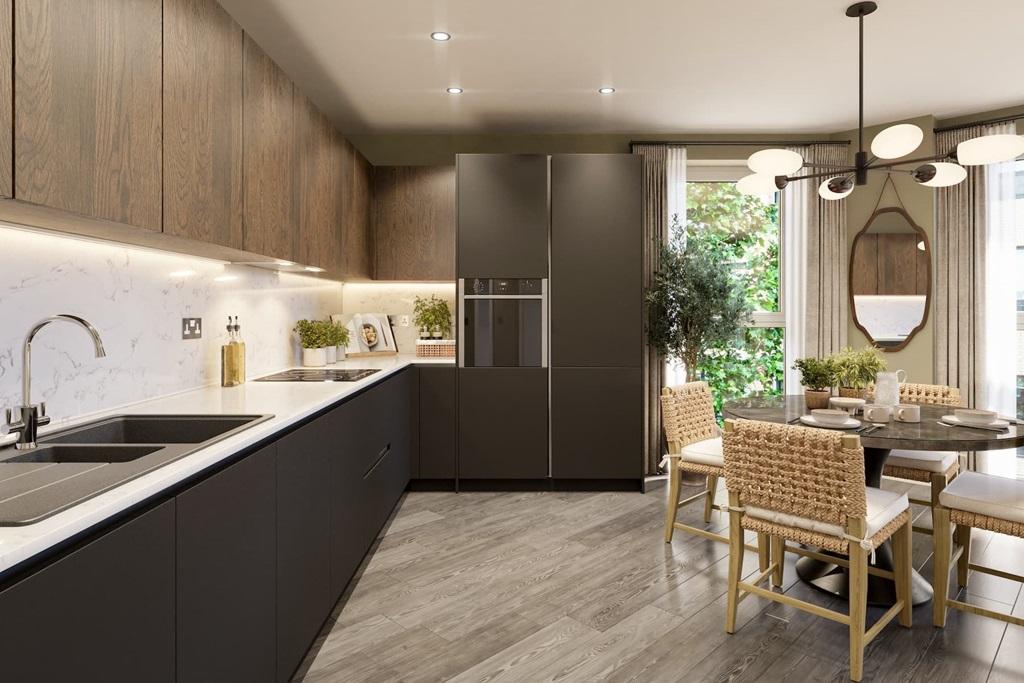 Contemporary kitchen in the urban palette