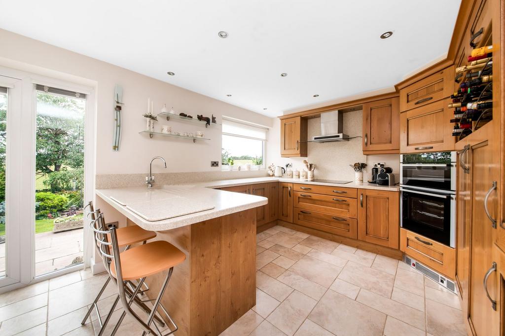 Open plan dining kitchen and family room