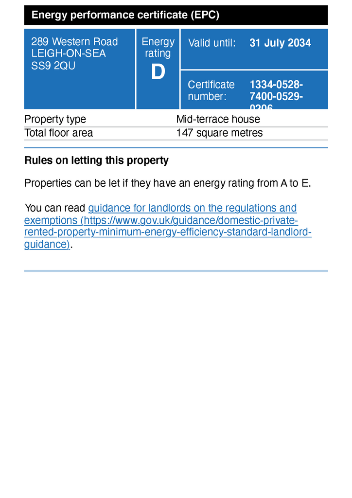 EPC Certificate