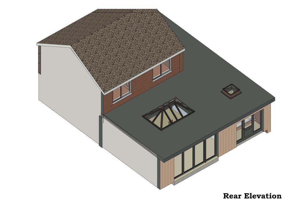 Rear elevation drawing