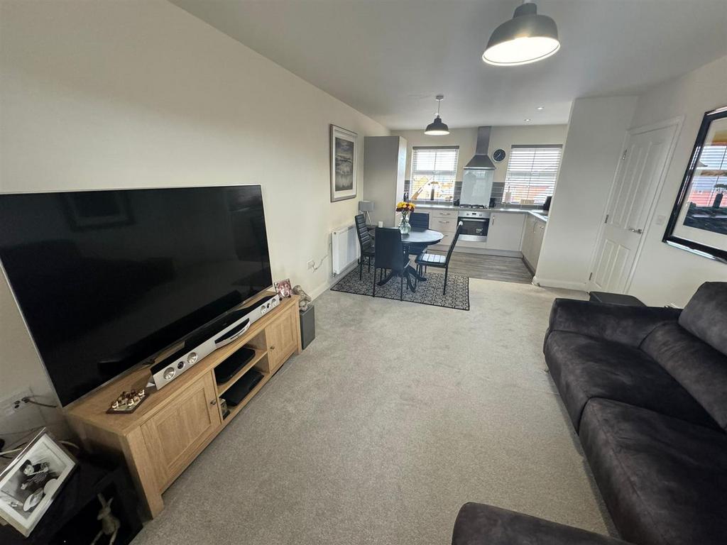 Open plan living kitchen space