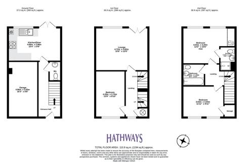 3 bedroom townhouse for sale, Blaen Bran Close, Cwmbran, NP44