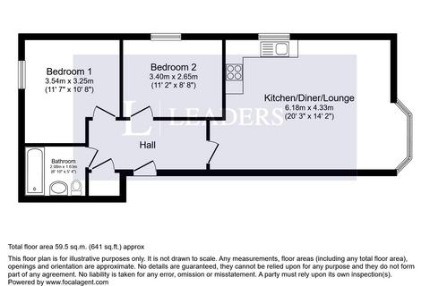 2 bedroom flat to rent, Cromwell Gardens, Bournemouth