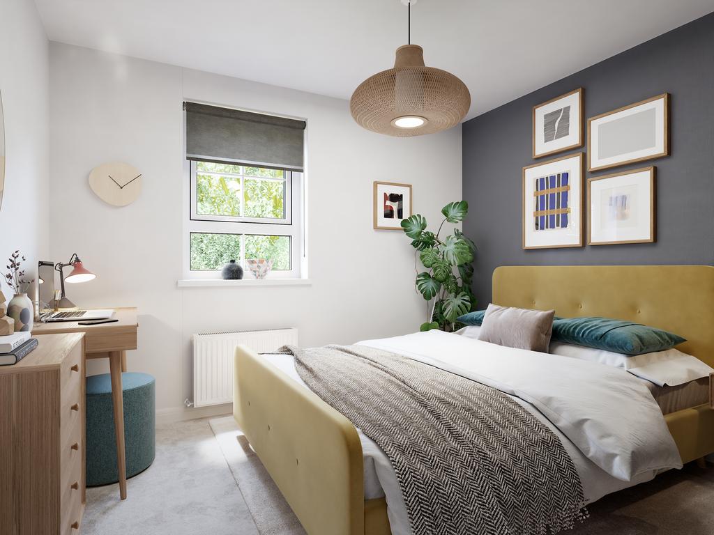 Ashburton double bedroom CGI