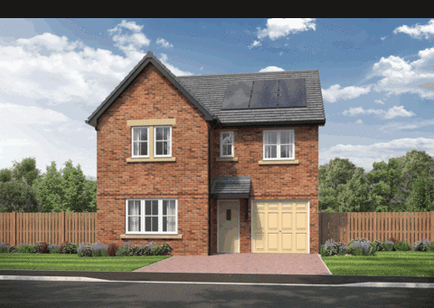 4 bedroom detached house for sale, Plot 73, Sanderson at Robinson Fields, Rake Lane NE29