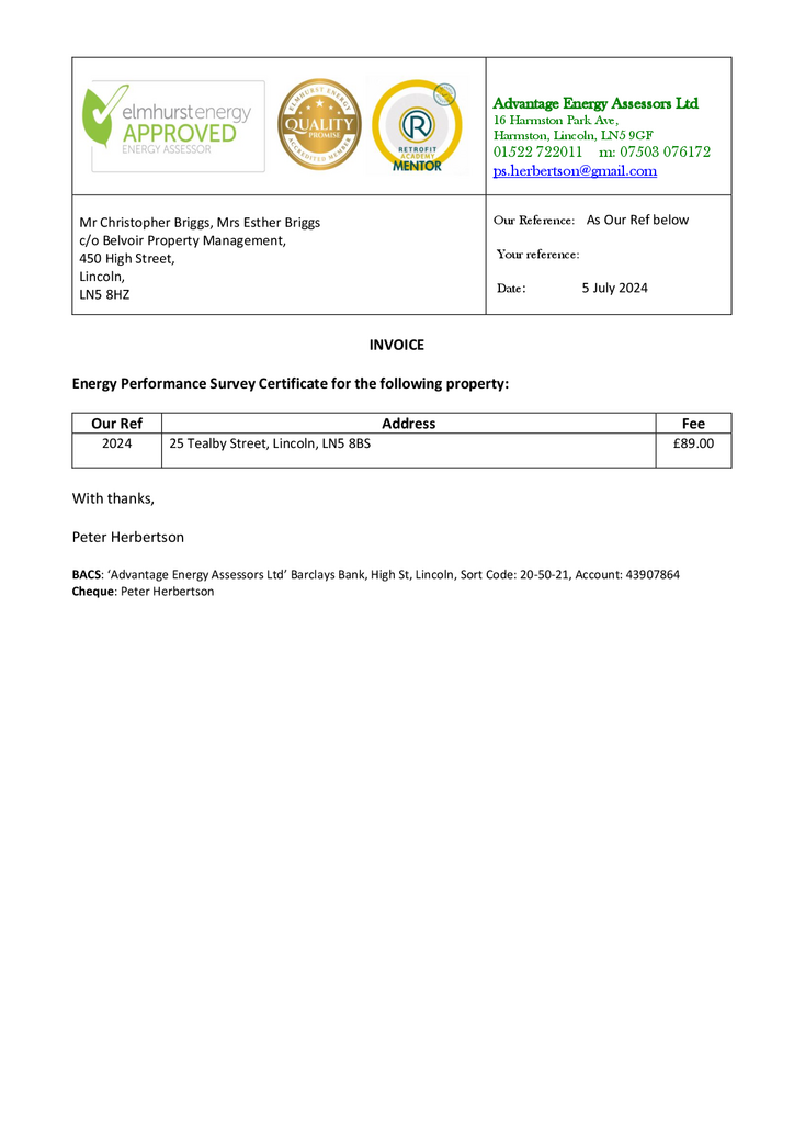 EPC Certificate