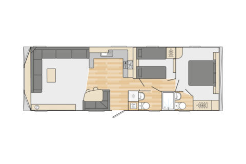 2 bedroom static caravan for sale, Seal Bay Resort