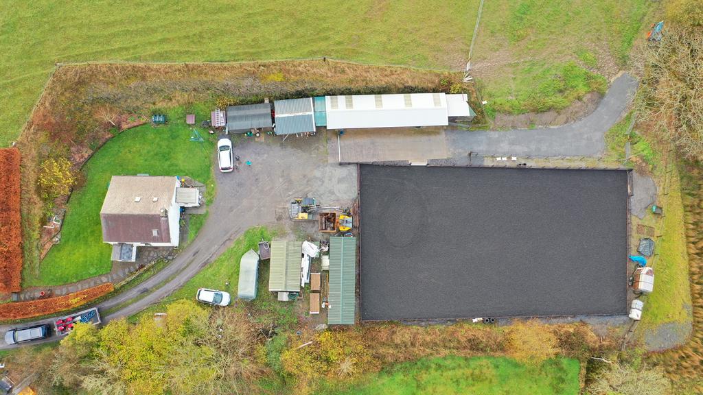 Aerial view of the property