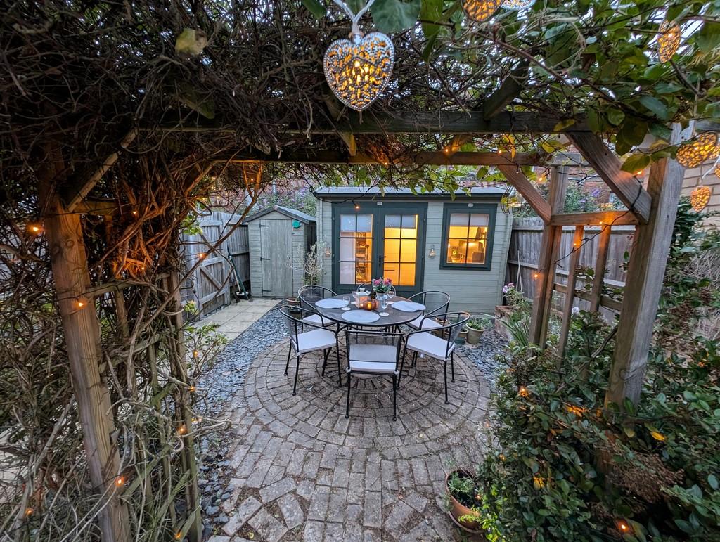 Garden Twilight - Archway to Entertaining Area