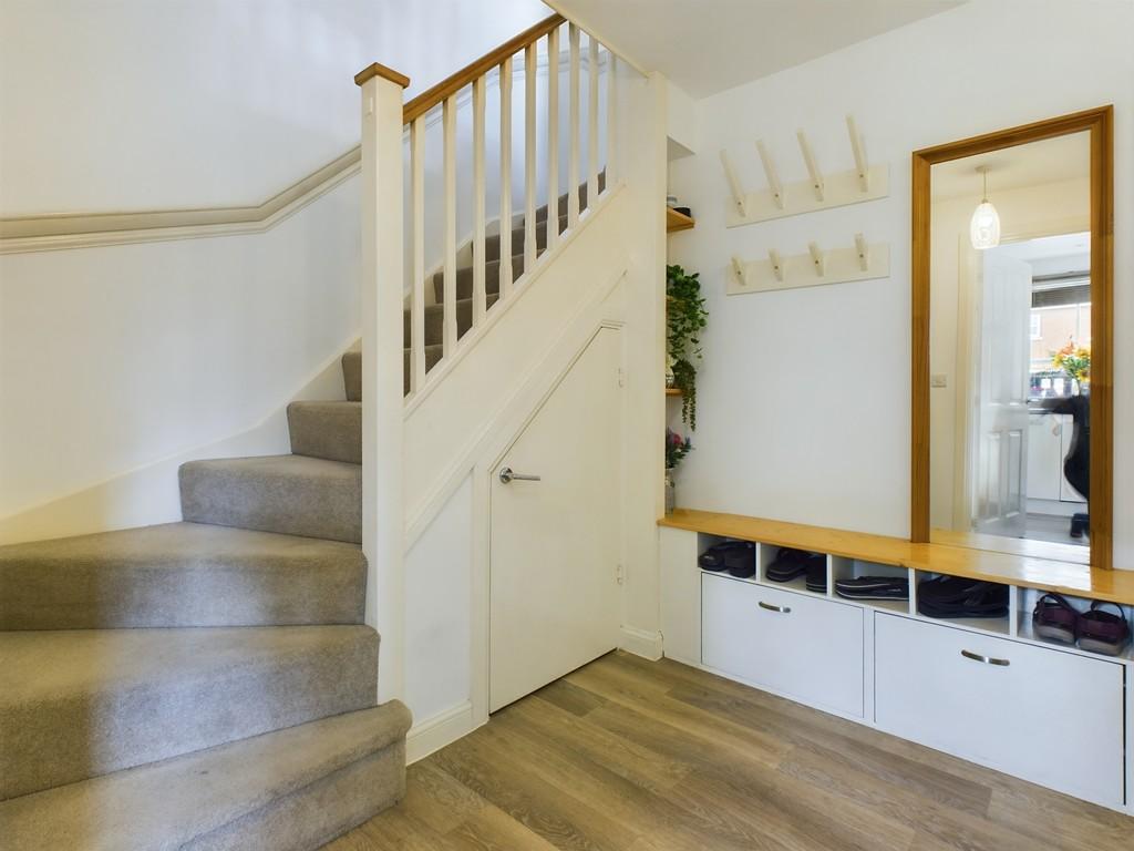 Stairs with understairs cupboard