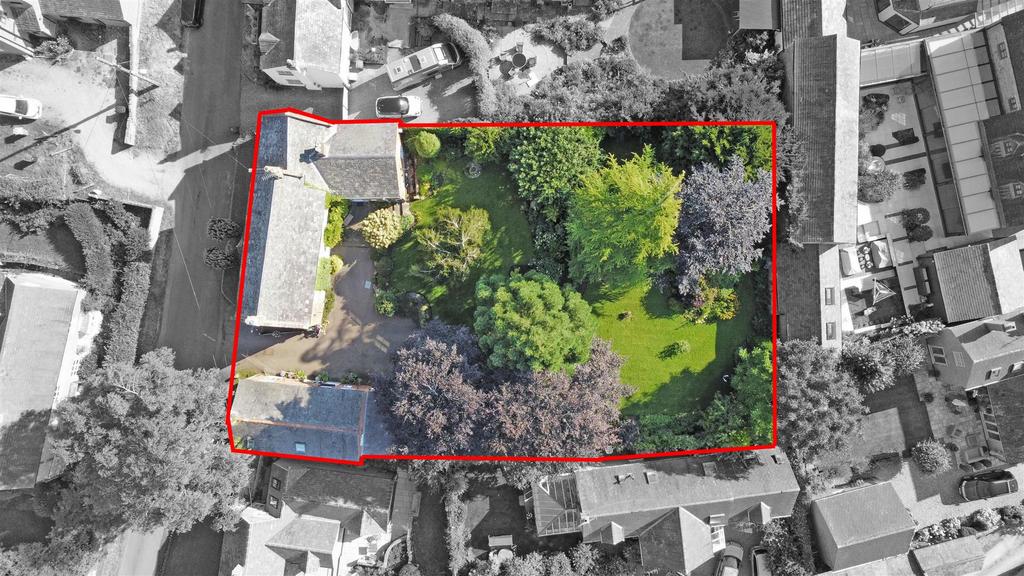 Aerial view of the plot