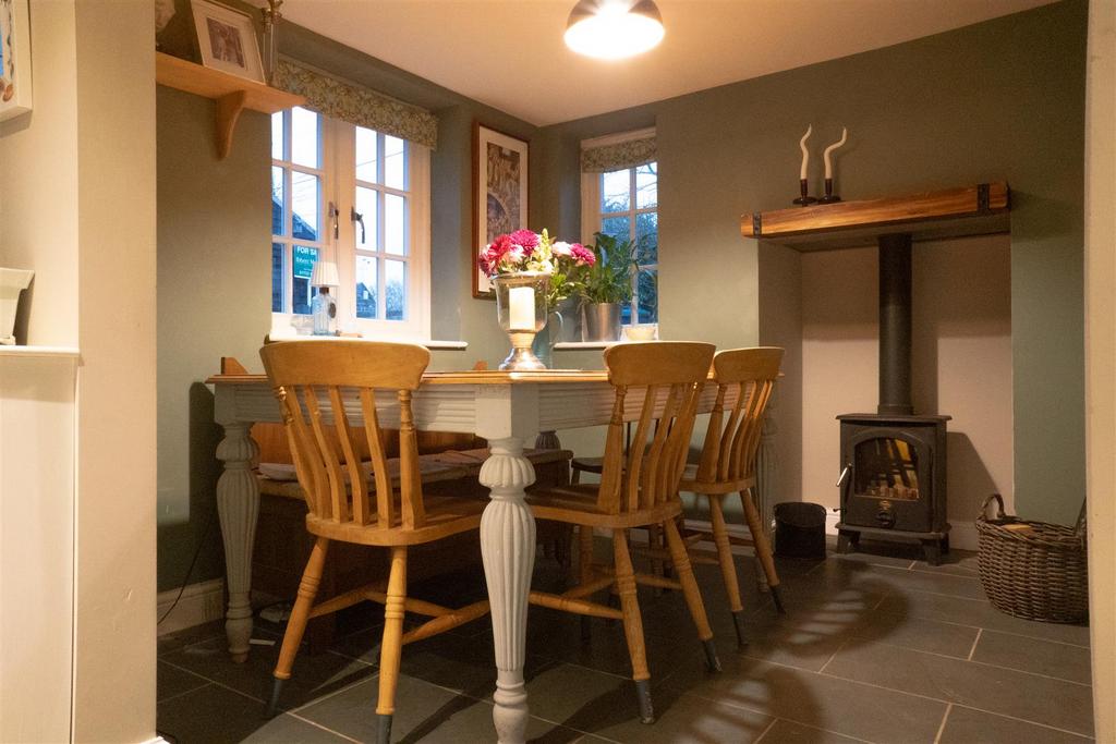 Dining Room with Log Burner