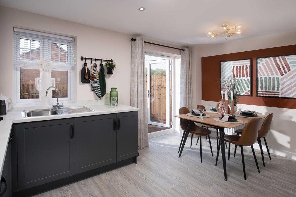 The kitchen in the three bedroom Kennett