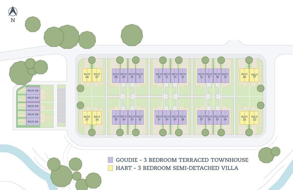 Hawkhead Mews site plan