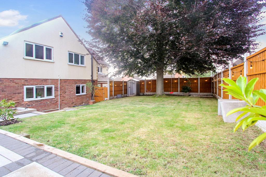 Lawn to side