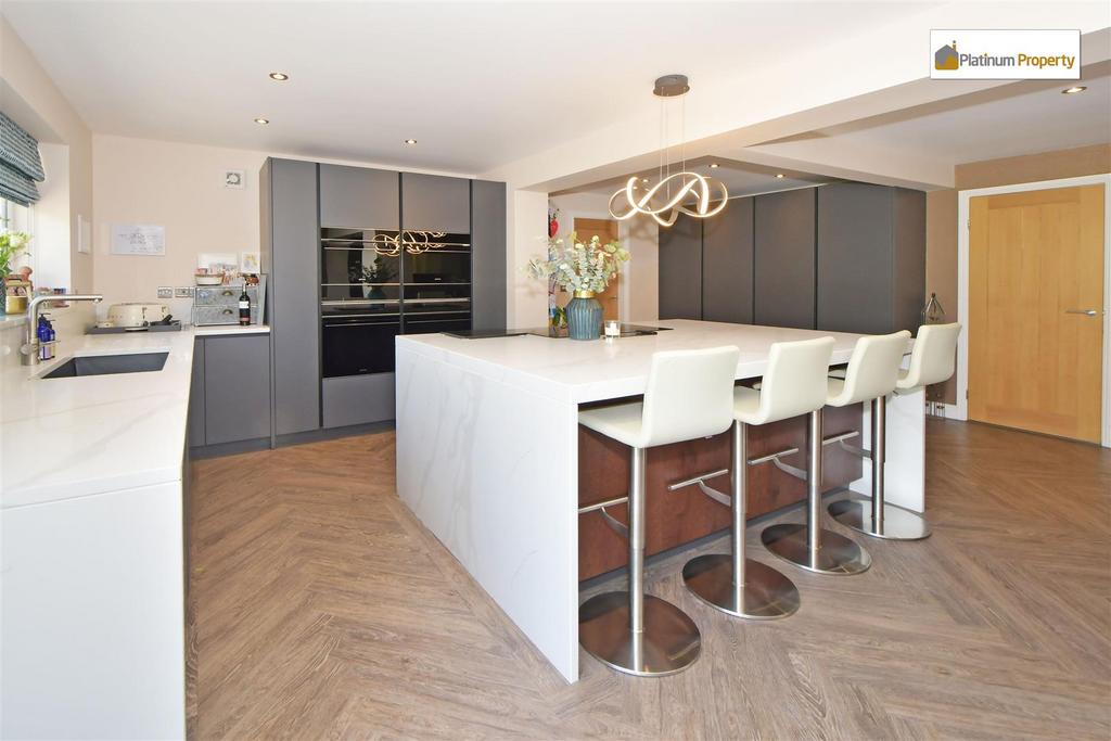 Open plan living dining kitchen