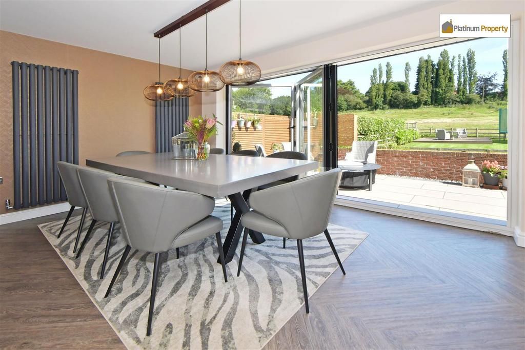 Open plan living dining kitchen