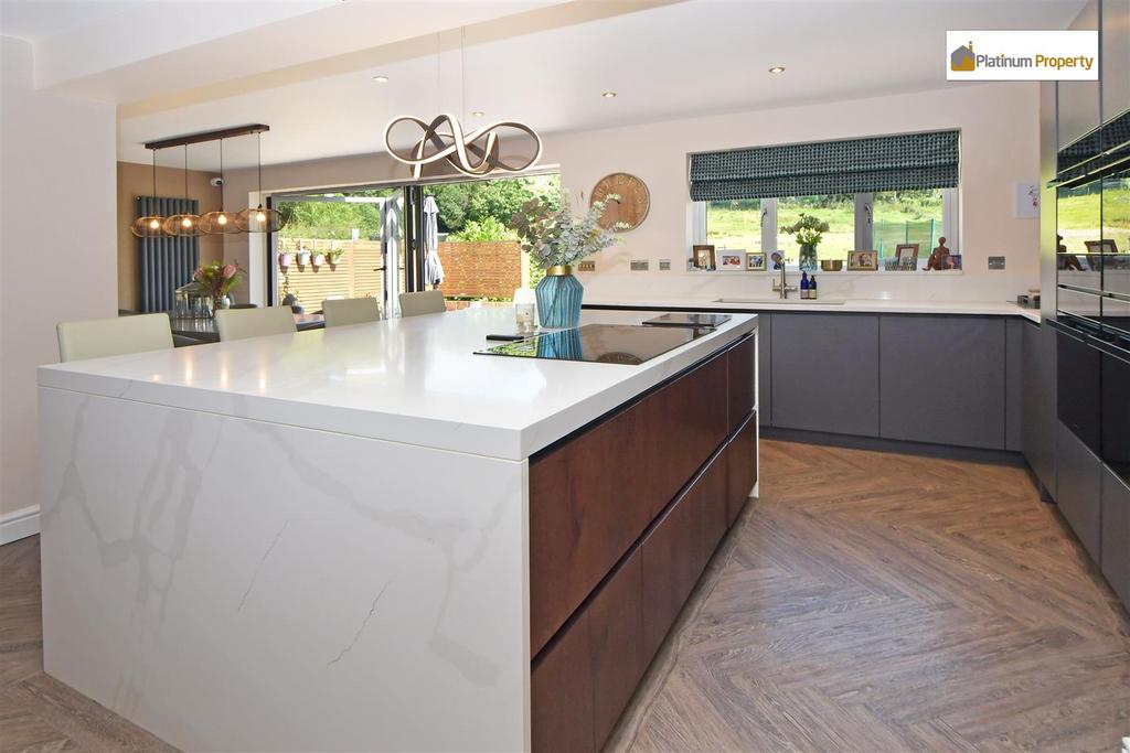 Open plan living dining kitchen