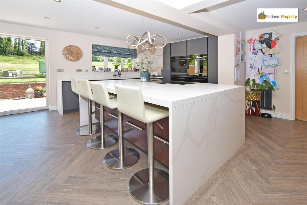 Open plan living dining kitchen