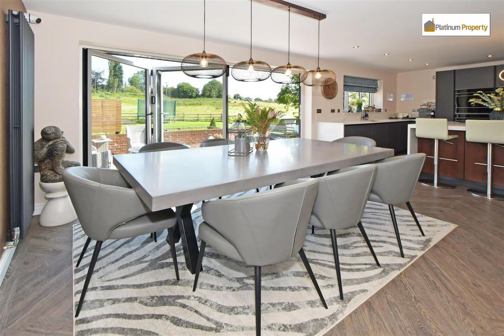 Open plan living dining kitchen