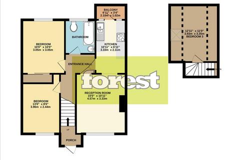 3 bedroom flat for sale, Clymping Dene, Feltham, Middlesex, TW14