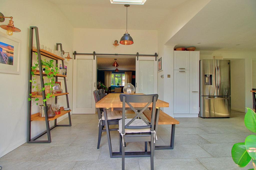 View from bifold doors