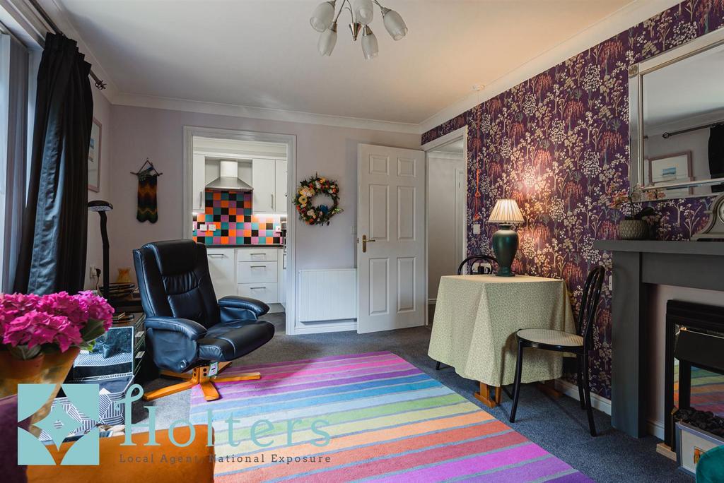 Living room, fireplace
