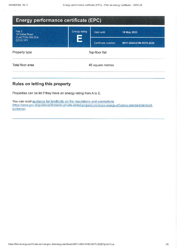 EPC Certificate
