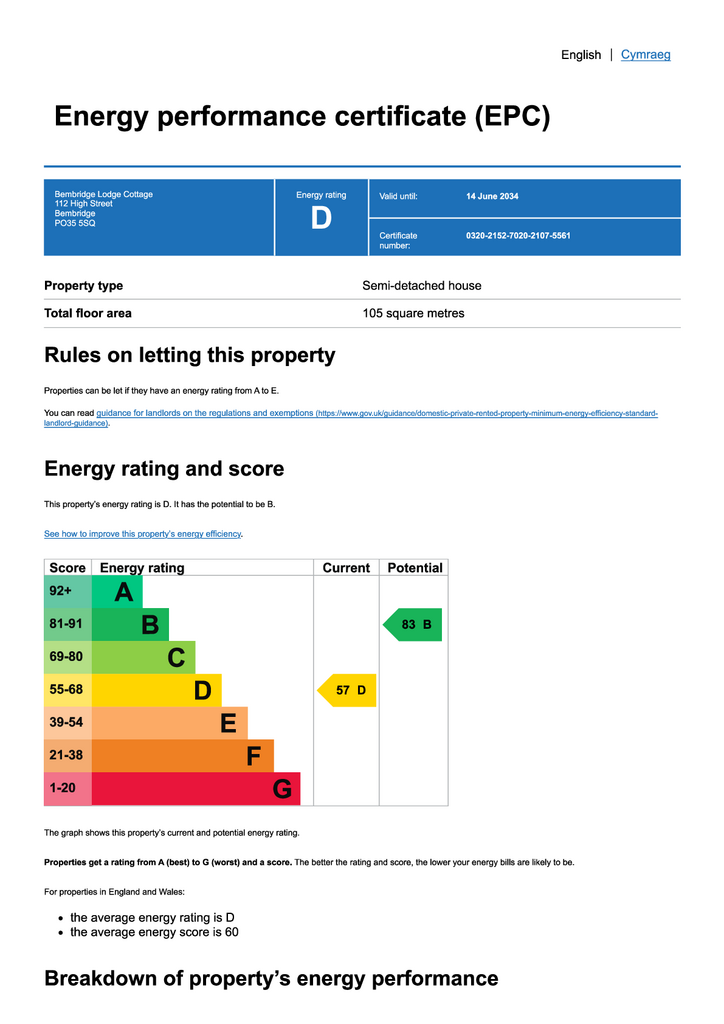 EPC   Bembridge Lodg