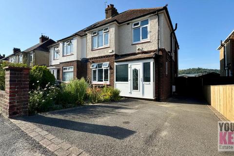 3 bedroom semi-detached house for sale, Wells Road, Cheriton, Folkestone, Kent CT19 4PW