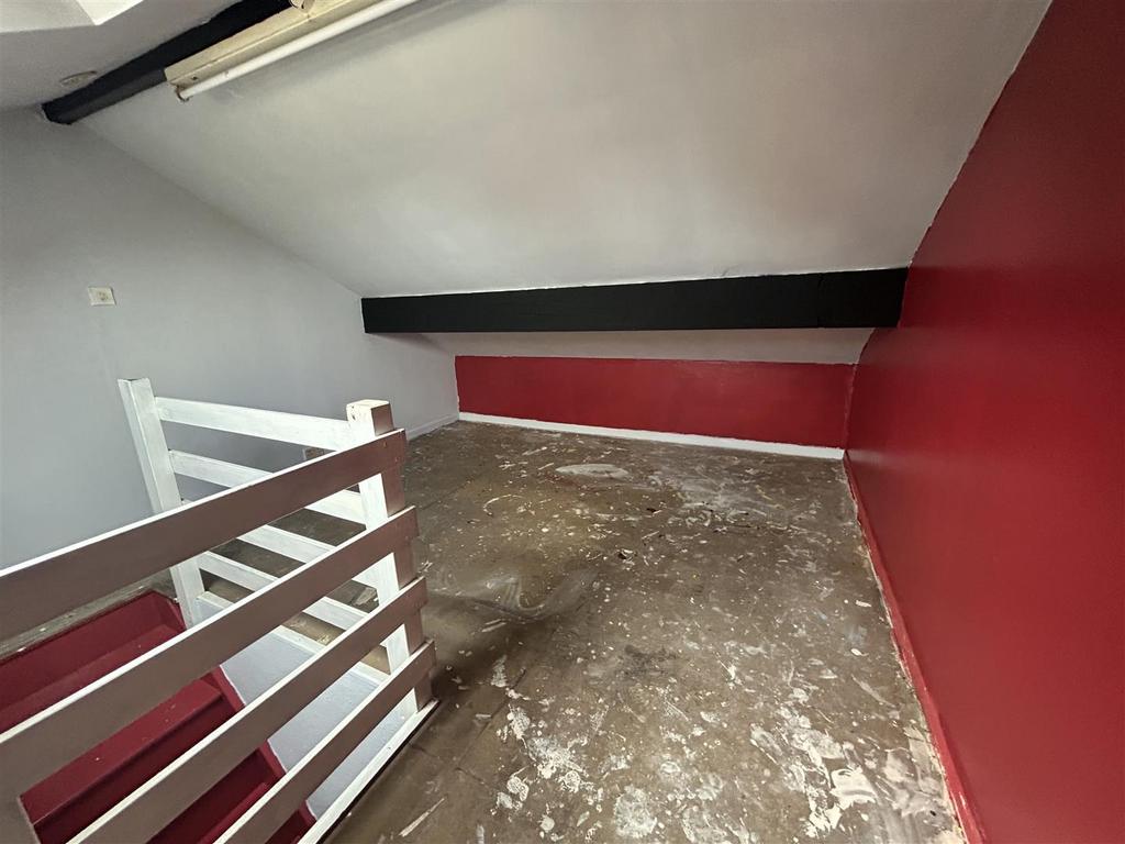 Lined attic room