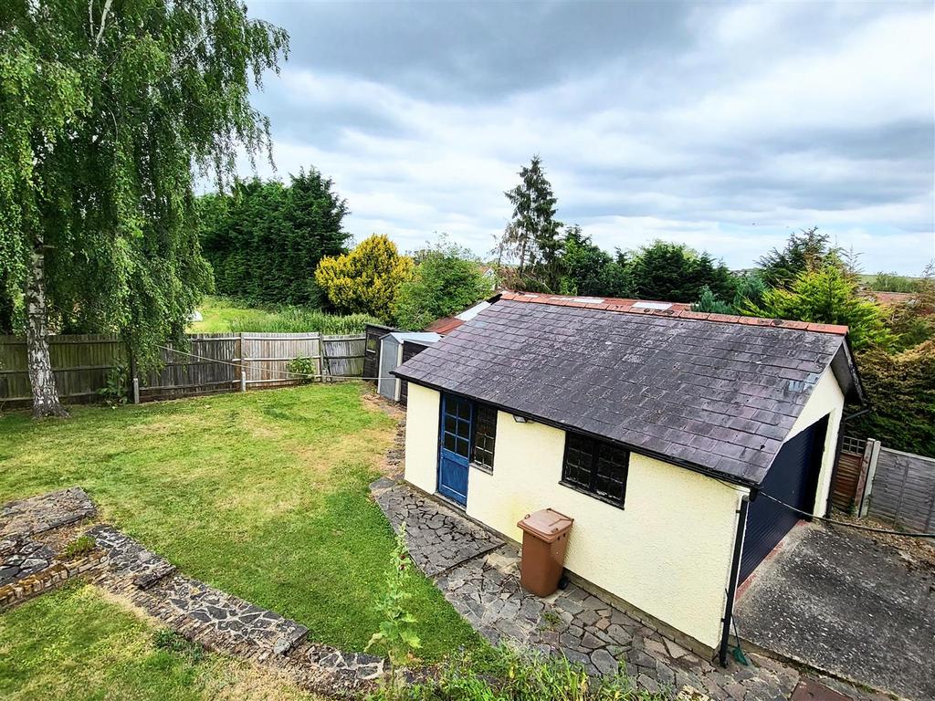 Detached double garage