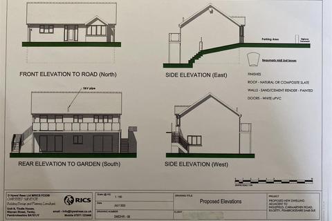 Plot for sale, Carmarthen Road, Kilgetty